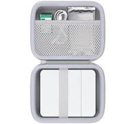 Khanka Hard Case for Nelko PP01 2x3 Portable Photo Printer | Mesh Pocket for Nelko PP01 Instant Sticker Printer Accessories;EVA shell,Velvet Interior,White,Case Only