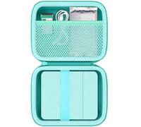 Khanka Hard Case for Nelko PP01 2x3 Portable Photo Printer | Mesh Pocket for Nelko PP01 Instant Sticker Printer Accessories;EVA shell,Velvet Interior,Mint Green,Case Only