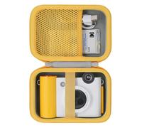 Khanka Hard Travel Case Compatible with Kodak Smile+ Digital Instant Print Camera with Shoulder Strap,Protective Portable Storage Cover for 2x3” Photo Prints,White(Case Only)