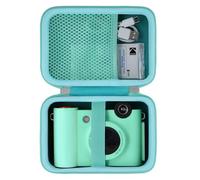 Khanka Hard Travel Case Compatible with Kodak Smile+ Digital Instant Print Camera with Shoulder Strap,Protective Portable Storage Cover for 2x3” Photo Prints,Green(Case Only)