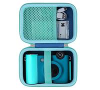 Khanka Hard Travel Case Compatible with Kodak Smile+ Digital Instant Print Camera with Shoulder Strap,Protective Portable Storage Cover for 2x3” Photo Prints,Blue(Case Only)