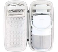 Khanka Hard Travel Case for Bose Portable Smart Speaker.Fits Charging Cradle and Cables. (Silver,Case Only)