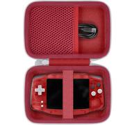 khanka Hard Travel Case Replacement for Anbernic RG 34XX Handheld Game Console,Case Only. (Red)
