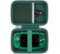 khanka Hard Travel Case Replacement for Anbernic RG34xx Handheld Game Console,Case Only. (Green)