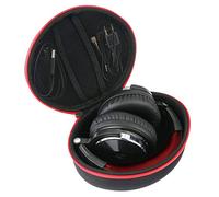 Khanka Headphone Case for OneOdio Over Ear Headphones Closed Back Studio DJ Headphones Bluetooth Headset, Case Only (Red zipper)