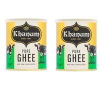 Khanum Pure Butter Ghee 200g | Premium Clarified Butter | Rich in Flavor & Aroma | Ideal for Cooking, Frying, & Baking | 100% Natural & Gluten-Free | High Smoke Point (Pack of 2)