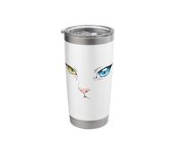 Khao Manee Rare Odd-Eye Thai Breed White Japanese Anime Cat Stainless Steel Insulated Tumbler