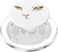 Khao Manee Rare Thai Breed White Japanese Anime Cat PopSockets PopGrip for MagSafe