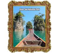 Khao Sok National Park Thailand Fridge Magnets Tourist Souvenir Refrigerator Decoration Magnet