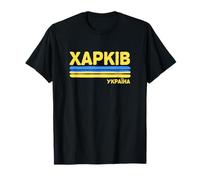 Kharkov Kharkiv Ukraine Flag Ukrainian City Cyrillic T-Shirt
