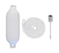 KHASCBNF Boat Fenders Marine Docking Mooring Buoy Inflatable Marine for Row Boats, Sailboats, Fishing Boats, Kayak for boats(White)