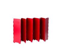 KHASCBNF Camping Stove Windshield Camping Wind Shield Folding Portable Outdoor Picnic Barbeque Gas Burner Proof Screen Guard Cookware Stove Accessories(Red)