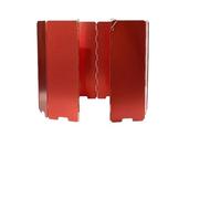 KHASCBNF Camping Stove Windshield Foldable Aluminum Camping Stove Windshield for Cooking Outdoor Gas Windproof Accessory Raise Hood(Red)
