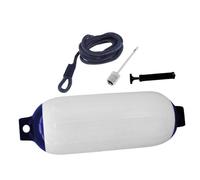 KHASCBNF Marine Boat Fender Accessory With Rope Outdoor Use To Bass Boats Sport Boats Sailboats With Pump Boat Bumpers For Pontoon for boats(White)