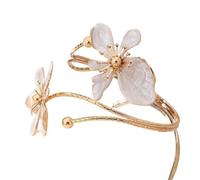 KHASCBNF Upper Arm Bracelet Super Fairy Petals Simple Design Style Enamel Glaze Craft Opening Adjustable Bracelet
