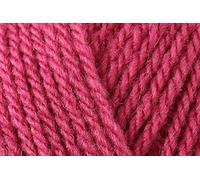 KHASO Sirdar Hayfield Bonus Aran with Wool Crochet Yarn, Wool Acrylic Blend Knitting Wool for Jackets, Gloves, Jumpers & Sweaters - 400g Ball - Raspberry Pink (626) - Single (1 Ball)