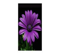 KHAUERBC Purple Daisy Blackout Curtains for Light Filtering Doorway Curtains .Room Divider Curtain As Sliding Door/Closet/Patio。French Door Curtain 70 * 35.4 Inch for Home Decors.