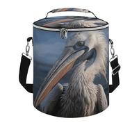 KHAUERBC Realistic Pelican Soft Cooler Bag Multi-Pocket,Beach Bag Insulated Leak Proof,Collapsible Cooler for Beach Travel Work