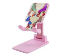 KHAUERBC Retro Colorful Roller Skates Phone Stand Adjustable Height and Angle,Phone Holder with 4"-13" Phones iPad Tablet,Cell Phone Stand for Desk Travel Essentials Office Accessories