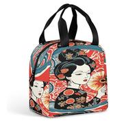 KHAUERBC Retro Style Art Lunch Bag for Women Men,Lunch Box-Leakproof Meal,Durable & Reusable Tote Bag for Work,Travel,Outdoor
