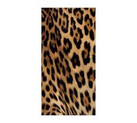 KHAUERBC Rough Leopard Print Blackout Curtains for Light Filtering Doorway Curtains .Room Divider Curtain As Sliding Door/Closet/Patio。French Door Curtain 70 * 35.4 Inch for Home Decors.