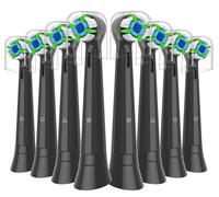KHBD 8 Pack Brush Heads Compatible with Oral b iO Electric Toothbrushes, Toothbrush Head for Oral B iO 2/3/3S/3N/4/4N/5/5N/6/6N/7/7N/8/8N/9/9N/10/My Way/Kids Series, Black