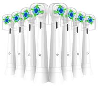 KHBD 8 Pack Brush Heads Compatible with Oral b iO Electric Toothbrushes, Toothbrush Head for Oral B iO 2/3/3S/3N/4/4N/5/5N/6/6N/7/7N/8/8N/9/9N/10/My Way/Kids Series, White