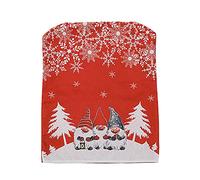 KHBNHJ 4PCS Christmas Chair Covers - Decor, Seat & Back Covers for Dining Room, Kitchen & Party - Red
