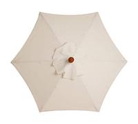 KHBNHJ Sun Umbrella Replacement Cloth, 2.7M Garden Parasol Canopy Cover for Patio Sun Umbrella, Market Table Umbrella Replacement Canopy Beige, 6 Arms