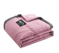 KHBTFNB Summer Cooling Blanket, Comforter Double Cold Effect Blanket, Lightweight Breathable Blanket for Bed, Summer Cooler Quilt for Hot Sleepers Night Sweats Menopause(Pink,170x200cm)