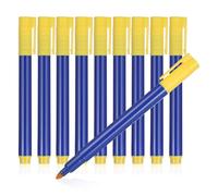 KHBUAB 10 Pcs Money Pen Tester Blue Water-Based Ink Pp Cash Verification Marker Pen Anticounterfeiting Tool for Banknote Detection