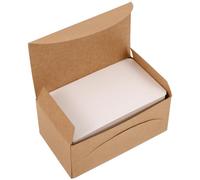 KHBUAB 100pcs Blank Index Cards Paper White Easy to Write Easy to Carry Learning Flashcards for School and Working