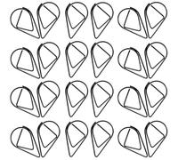 KHBUAB 100pcs File Document Paper Clips Office Paper Clips Small Drop Shaped Steel Lovely Decorative Organizing and Decorating for Christmas and Scrapbooks