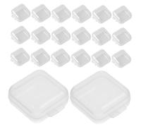 KHBUAB 100pcs Mini Plastic Storage Boxes for Beads and Small Things, Portable Pp Organizer Case with Hard Structure and Easy Open Close, for Home Sundry's Storage and Office Use