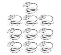 KHBUAB 10pcs Clip-on Earring Converter Invisible Design Copper Round Flat Clip Components for Non Pierced Ears DIY Creativity Versatile Use Special Events Weddings