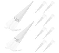 KHBUAB 10pcs White Flower Gift Boxes for Flower Bouquets with Paper Material, Store Small Accessories and Craft Supplies, for Weddings and Anniversaries Gift Presentation
