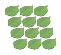 KHBUAB 12 Packs Leaf-shaped Memo Pads Green Leaf Paper Self-adhesive Notepads Crafted with High Simulation Technology for Office and School Use