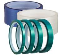 KHBUAB 12 Rolls High Temperature Adhesive Tape with 4 Sizes 1.5cm 1.2cm 1.0cm 0.6cm Heat Transfer Tape for Electronics Circuit Board Printing and Sublimation Crafting