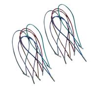 KHBUAB 12pcs Elastic Band Journal Wrap Band Fixing Elastic Spring Nylon Metal Material Convenient to Use for Travel