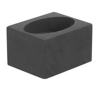 KHBUAB 1pcs Graphite Ingot Mold Metal Molds Casting Copper Casting with Impact Resistance Corrosion Resistance Black Ingot Shape for Science Education Test Analysis