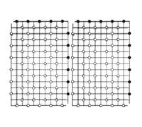 KHBUAB 2pcs Aquarium Filter Plate Fish Tank Divider with Multi-hole Design Smooth Plastic Wear-resistant Filter Grid for Aquarium Gravel Separation