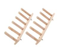 KHBUAB 2pcs Beige Plastic Cat Wall Mounted Steps with Multi-level Design for Stability and Safety, Indoor Cat Stairway Furniture to Increase Friction and Provide Comfortable Climbing