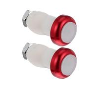 KHBUAB 2pcs Bike Handlebar End Plug LED Turn Signal Lights, Red Aluminium Alloy Safety Turning Warning Lights with Low Heat Generation for Cycling