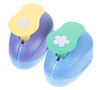 KHBUAB 2pcs DIY Paper Puncher Set Plastic Handmade Hole Punch for Envelopes and Wrapping, Stimulate Curiosity and Exercise Hands and Brains, Craft Punches for Card Making