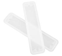 KHBUAB 2pcs Handmade Rectangle Silicone Bookmark Molds for DIY Bookmark Art Crafts with High Strength and Wear Resistance, for Resin Casting and Crafting