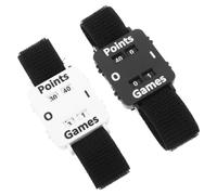KHBUAB 2pcs Mechanical Tennis Score Counter Wristbands with Adjustable Elastic Strap and Antislip Grip, Portable No Battery Required Tennis Accessories for Matches and Training