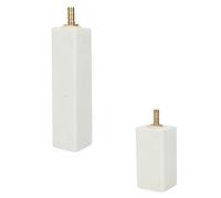 KHBUAB 2pcs Nano White Corundum Aquarium Air Stones Fish Tank Bubble Diffuser Oxygen Pump Air Bubbler Stones (small + Medium) for Freshwater and Saltwater Tanks