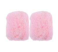 KHBUAB 2pcs Plush Microphone Protector Covers Compatible for Sennheiser Mk4 Mk8 Lightweight Windproof Artificial Wool Microphone Windscreens for News Interviews and Home Use