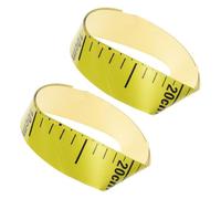 KHBUAB 2pcs Self-adhesive Sticky Tape Measure for Water Level with High Precision and No Fading, Yellow Pvc Material Suitable for Pipes and Pools