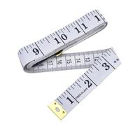 KHBUAB 2pcs Sewing Tape Measure White Vinyl Soft Ruler with Accurate Inches and Centimeters Printing, 1.5m Long and 1.2cm Wide, Flexible Body Measuring Tape for Tailors and Crafts